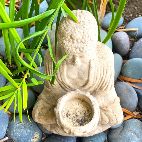 Accents Natural Stone Buddha Candle Holder Poshmark